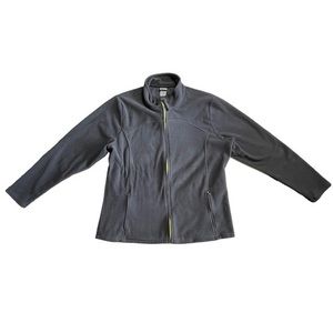 🐞C9 Champion Fleece Jacket Women's XXL‎ Gray Full Zip Coat With Zip Pockets